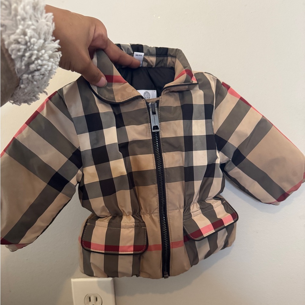 Burberry Baby Girl Vintage Down Check Jacket Circa 2021